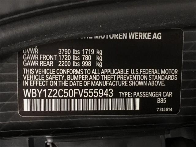 2015 BMW i3 WBY1Z2C50FV555943