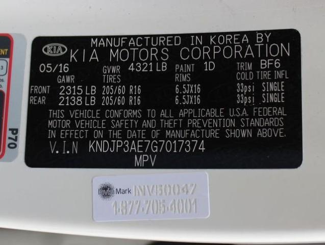 2016 Kia Soul KNDJP3AE7G7017374