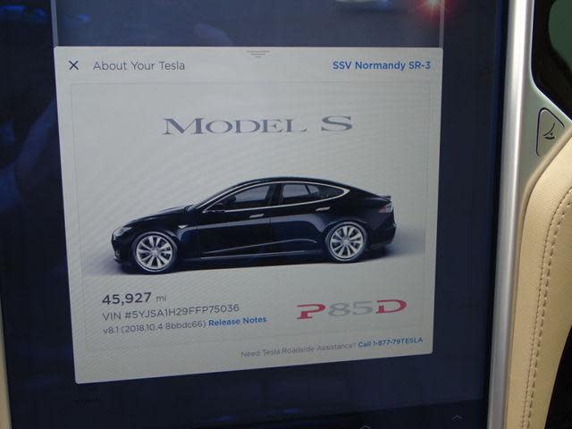 2015 Tesla Model S 5YJSA1H29FFP75036