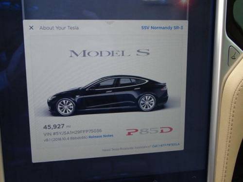 2015 Tesla Model S 5YJSA1H29FFP75036