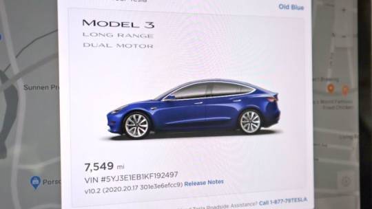 2019 Tesla Model 3 5YJ3E1EB1KF192497