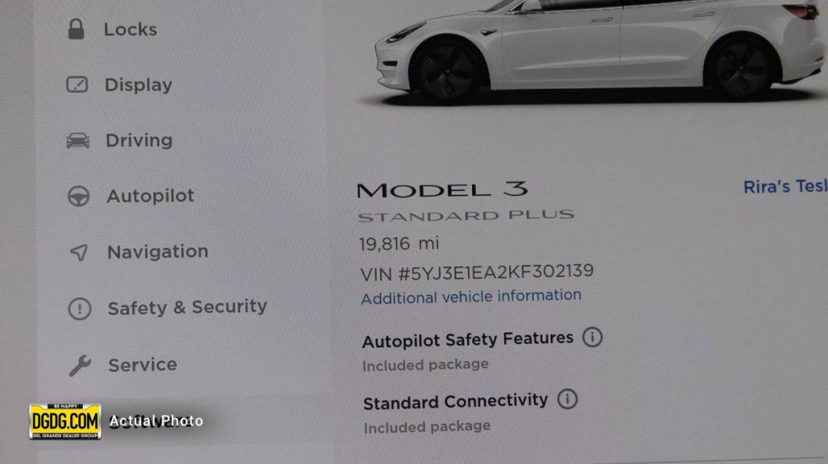 2019 Tesla Model 3 5YJ3E1EA2KF302139
