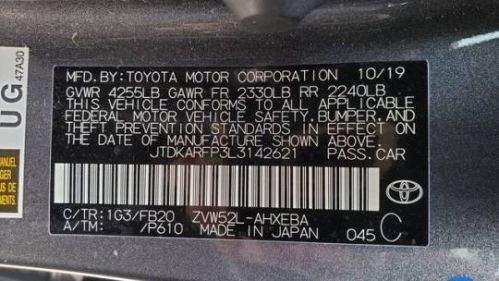 2020 Toyota Prius Prime JTDKARFP3L3142621