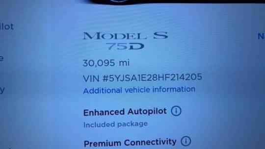 2017 Tesla Model S 5YJSA1E28HF214205