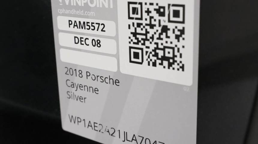 2018 Porsche Cayenne WP1AE2A21JLA70476