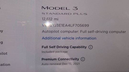 2020 Tesla Model 3 5YJ3E1EA4LF705699
