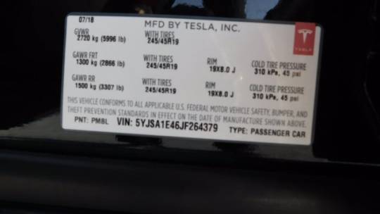 2018 Tesla Model S 5YJSA1E46JF264379