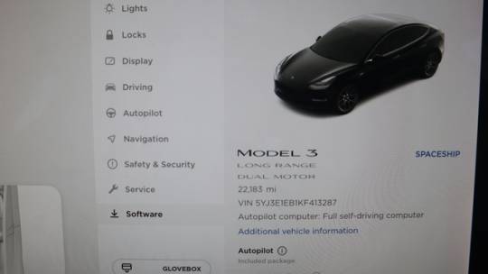 2019 Tesla Model 3 5YJ3E1EB1KF413287