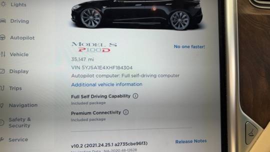 2017 Tesla Model S 5YJSA1E4XHF184304