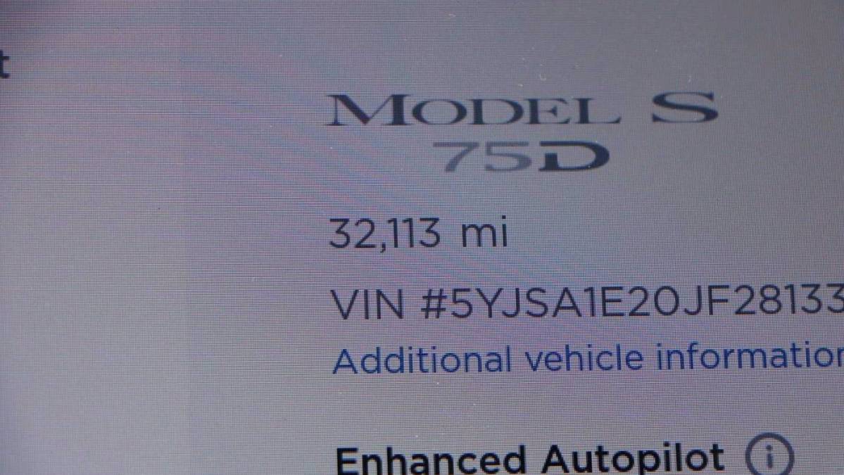 2018 Tesla Model S 5YJSA1E20JF281337
