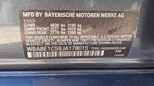 2018 BMW 3 Series WBA8E1C59JA178015
