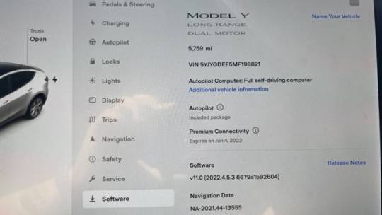 2021 Tesla Model Y 5YJYGDEE5MF198821