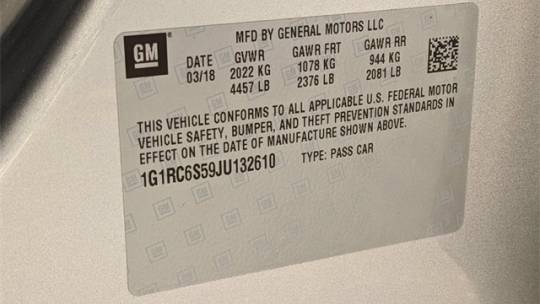 2018 Chevrolet VOLT 1G1RC6S59JU132610
