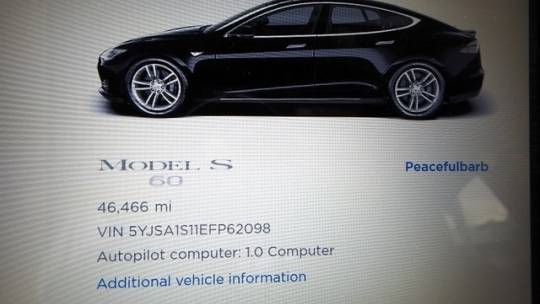 2014 Tesla Model S 5YJSA1S11EFP62098