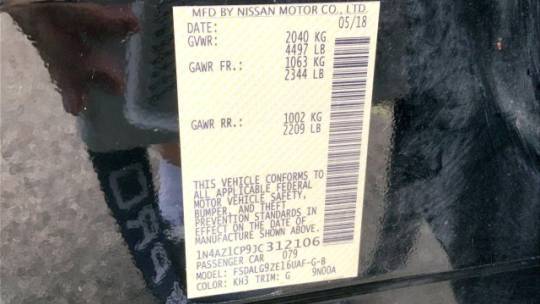 2018 Nissan LEAF 1N4AZ1CP9JC312106