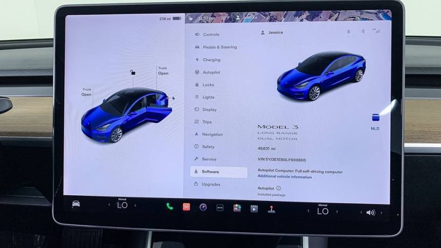 2020 Tesla Model 3 5YJ3E1EB0LF600800