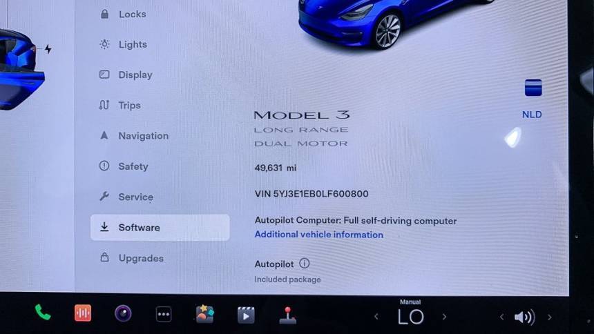 2020 Tesla Model 3 5YJ3E1EB0LF600800