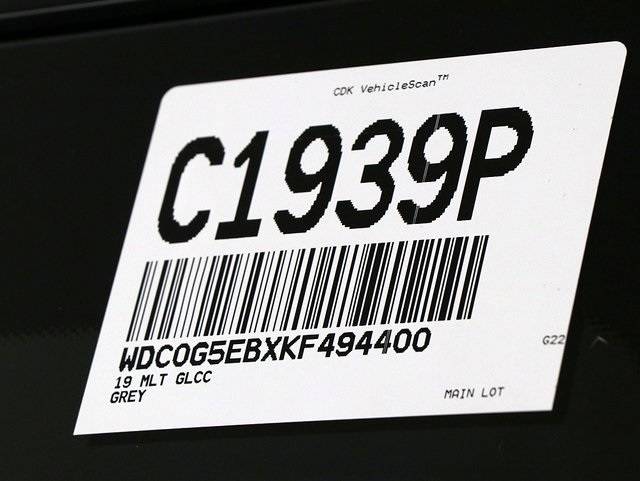 2019 Mercedes GLC 350e 4MATIC WDC0G5EBXKF494400