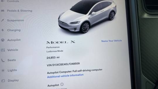 2020 Tesla Model X 5YJXCBE40LF248509
