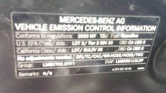 2020 Mercedes GLC 350e 4MATIC W1N0G5DB2LF796555