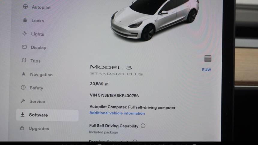 2019 Tesla Model 3 5YJ3E1EA8KF430756