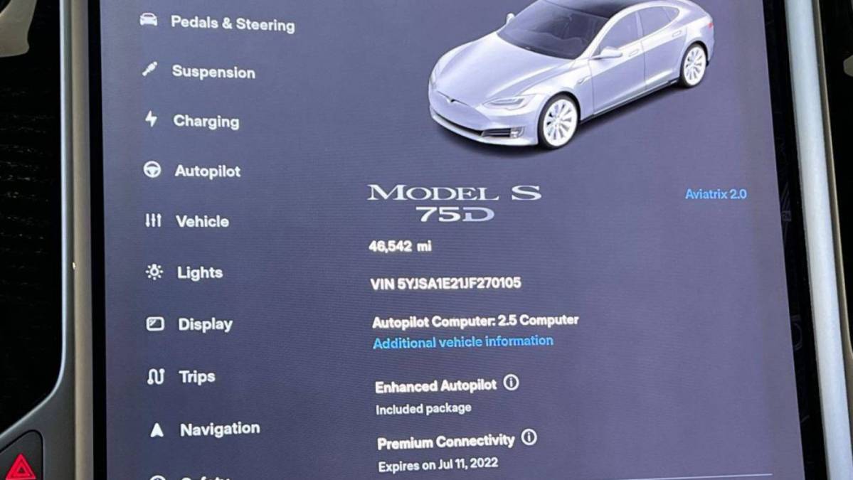 2018 Tesla Model S 5YJSA1E21JF270105