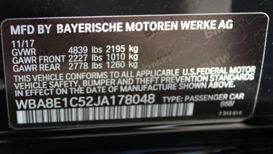 2018 BMW 3 Series WBA8E1C52JA178048