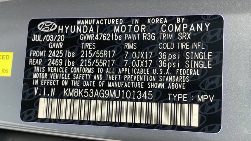 2021 Hyundai Kona Electric KM8K53AG9MU101345