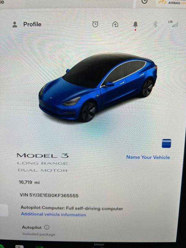 2019 Tesla Model 3 5YJ3E1EB0KF365555