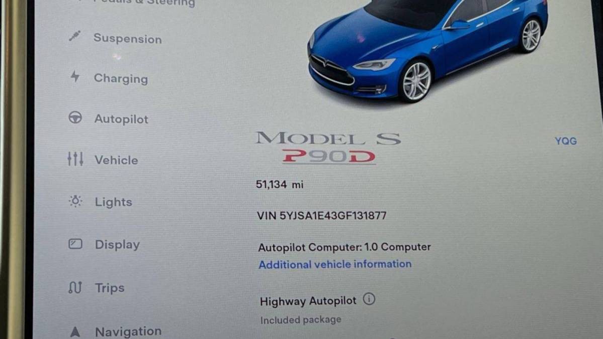 2016 Tesla Model S 5YJSA1E43GF131877