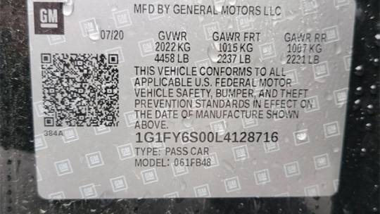 2020 Chevrolet Bolt 1G1FY6S00L4128716