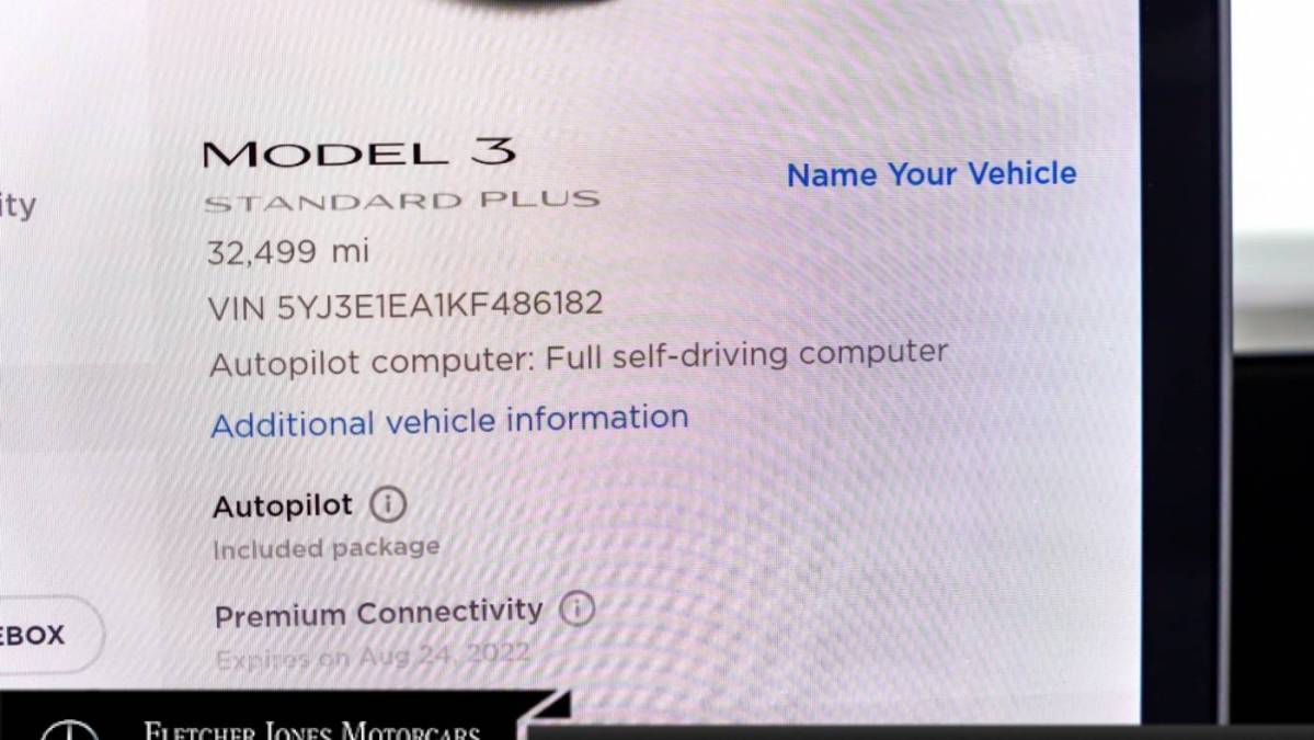 2019 Tesla Model 3 5YJ3E1EA1KF486182