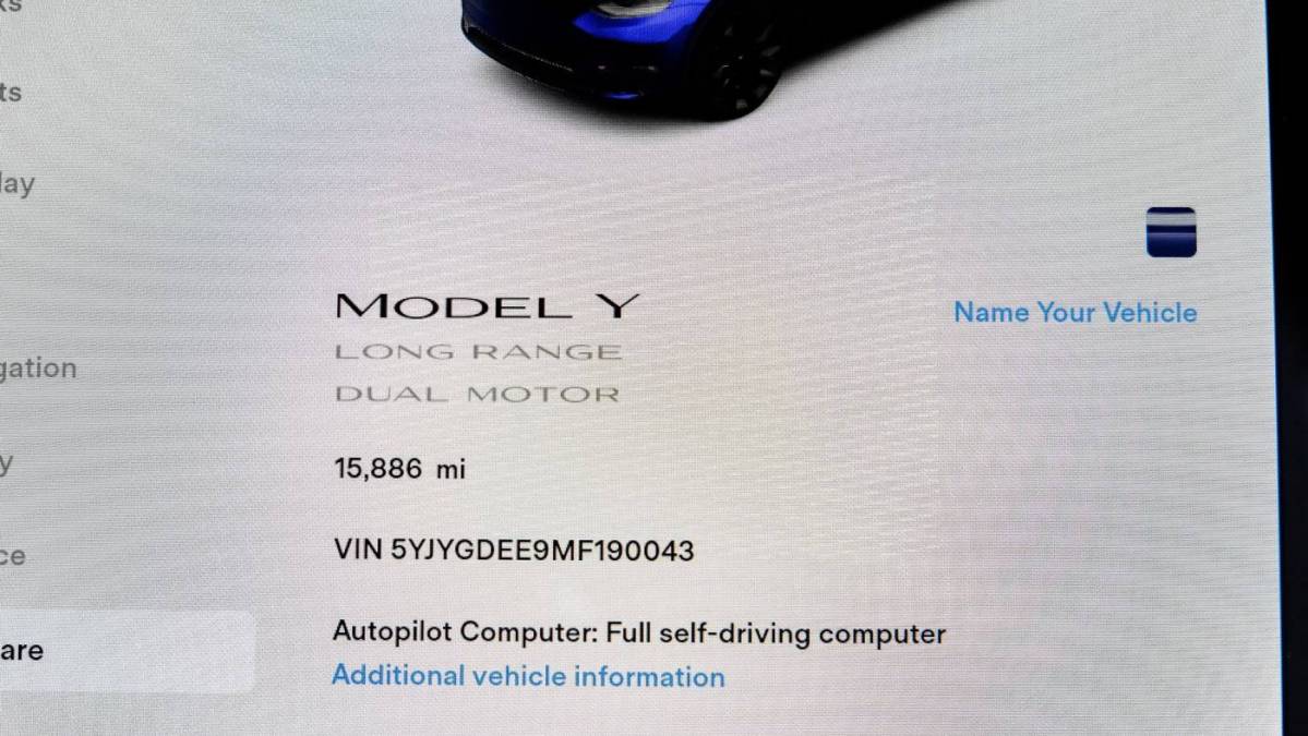 2021 Tesla Model Y 5YJYGDEE9MF190043