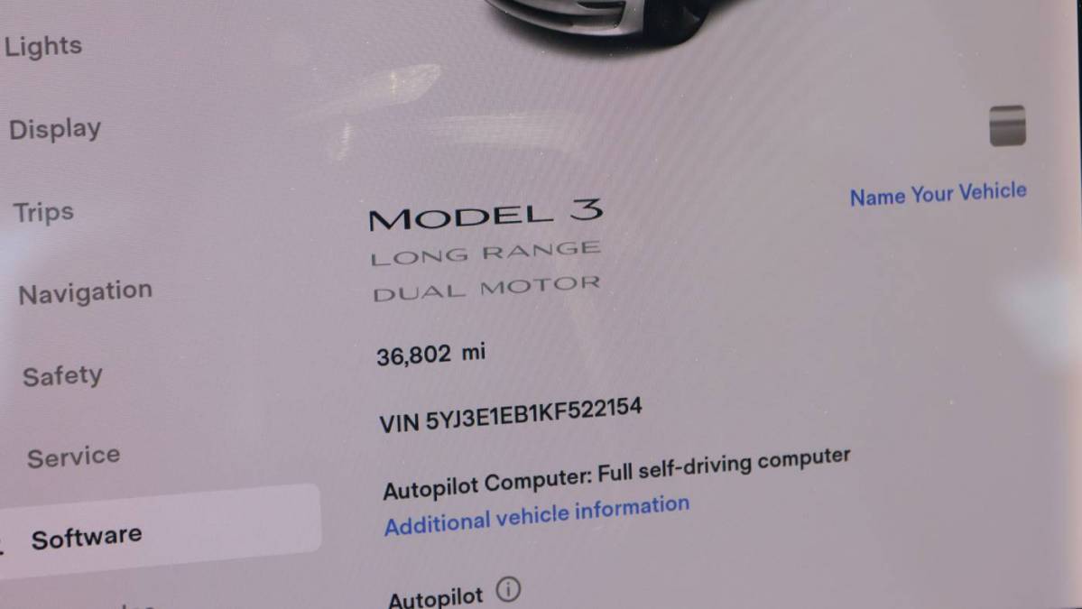 2019 Tesla Model 3 5YJ3E1EB1KF522154