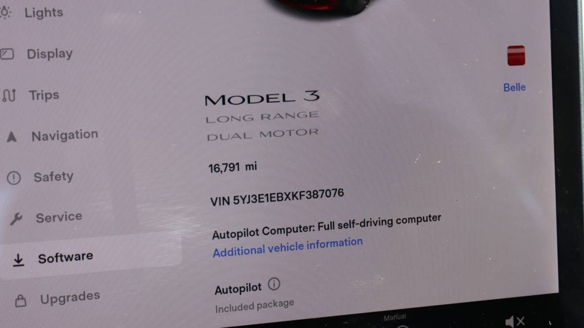 2019 Tesla Model 3 5YJ3E1EBXKF387076