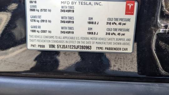 2018 Tesla Model S 5YJSA1E29JF280963