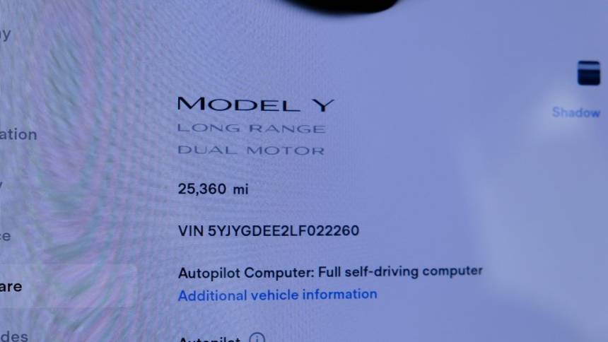 2020 Tesla Model Y 5YJYGDEE2LF022260