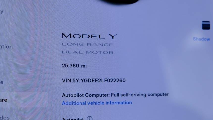 2020 Tesla Model Y 5YJYGDEE2LF022260