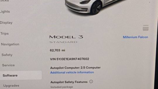2019 Tesla Model 3 5YJ3E1EA9KF407602