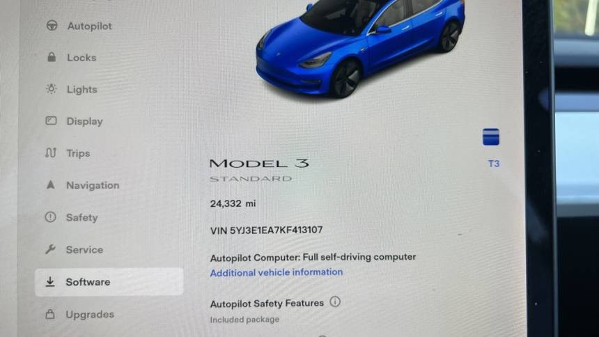 2019 Tesla Model 3 5YJ3E1EA7KF413107