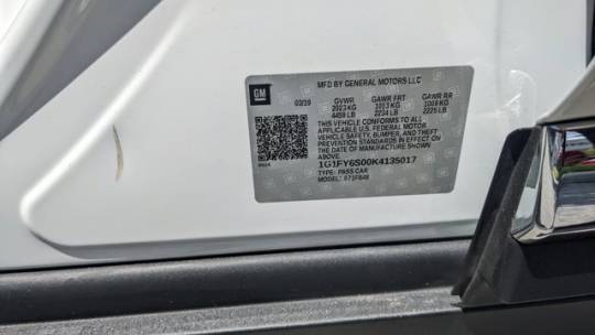 2019 Chevrolet Bolt 1G1FY6S00K4135017