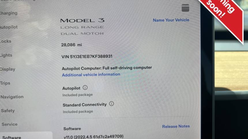 2019 Tesla Model 3 5YJ3E1EB7KF388931