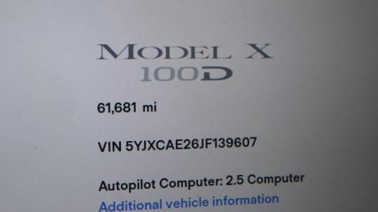 2018 Tesla Model X 5YJXCAE26JF139607