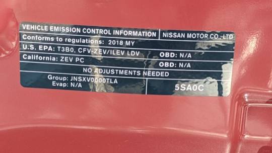 2018 Nissan LEAF 1N4AZ1CPXJC316908