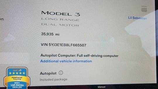 2020 Tesla Model 3 5YJ3E1EB8LF665507