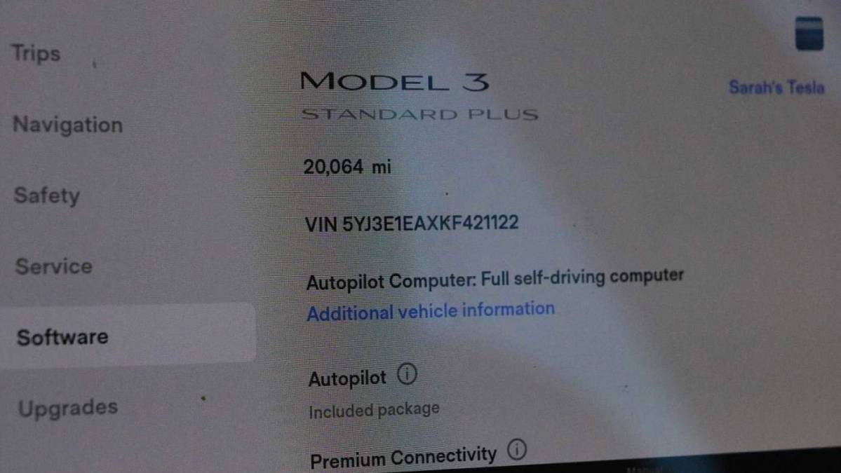2019 Tesla Model 3 5YJ3E1EAXKF421122