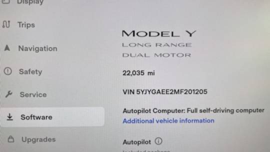 2021 Tesla Model Y 5YJYGAEE2MF201205