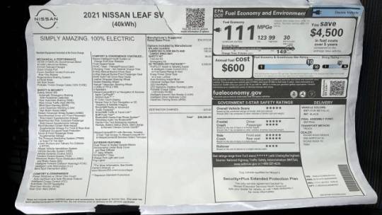 2021 Nissan LEAF 1N4AZ1CV9MC551531