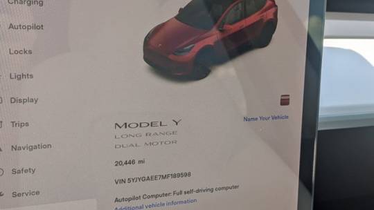 2021 Tesla Model Y 5YJYGAEE7MF189598