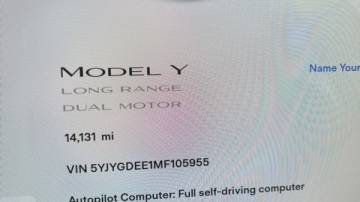 2021 Tesla Model Y 5YJYGDEE1MF105955